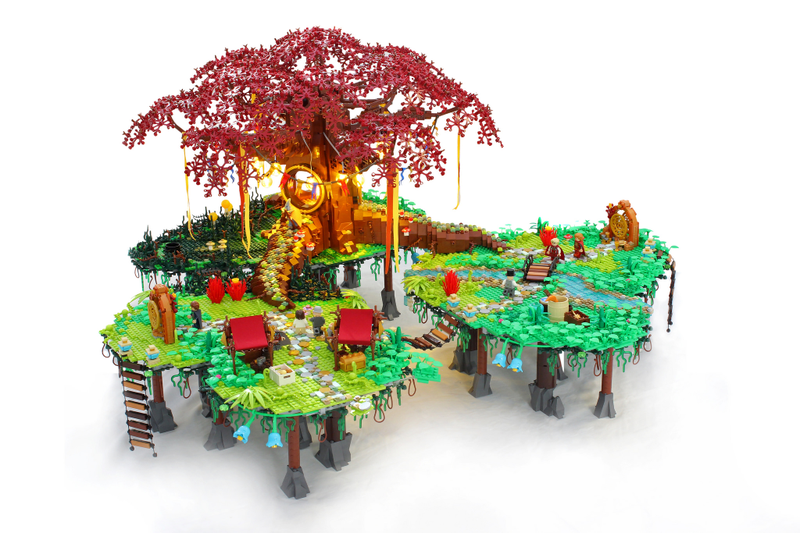 Illustration for article titled This Bastion-Inspired LEGO World Deserves Its Own Game